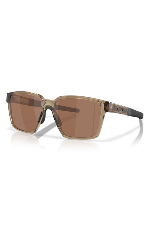 Oakley 57mm Polarized Rectangular Sunglasses In Brown