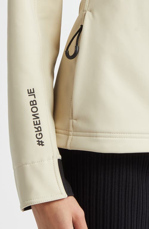 Shop Moncler Grenoble Zumeles Hooded Jacket In Beige