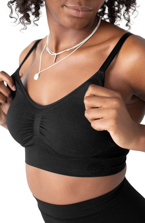 Shop Kindred Bravely Nellie Sublime Wireless Maternity Bra In Black