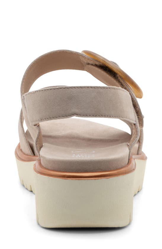 Ara Bridgeport Slingback Platform Wedge Sandal In Sand
