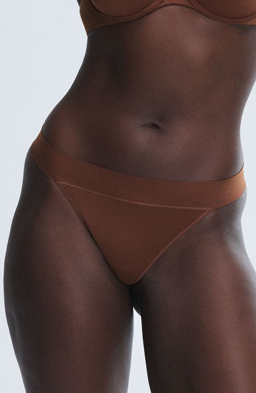 Shop Savage X Fenty Soft 'n Savage Thong In Brown Sugar Nude