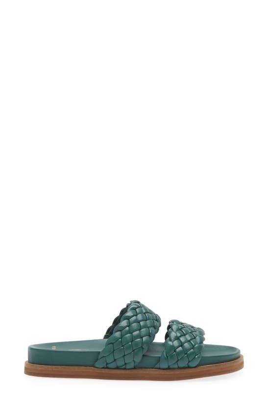 Shop Frankie4 Malone Weave Slide Sandal In Spring Green Weave