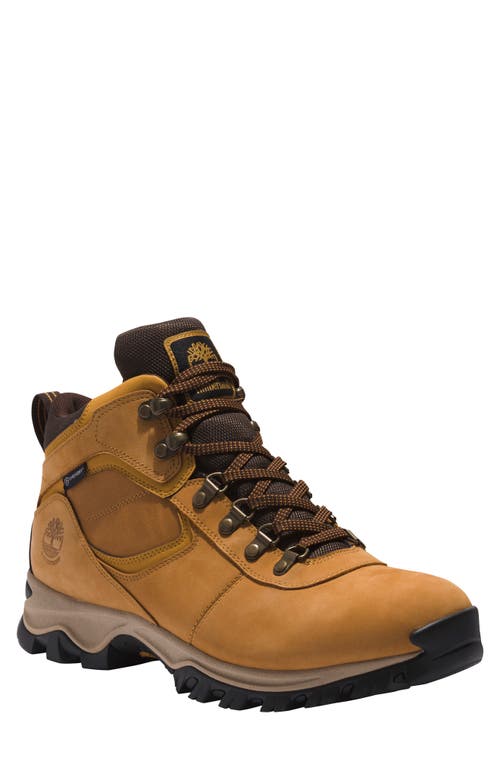 Timberland Keele Ridge Waterproof Leather Hiking Sneaker Wheat at Nordstrom,