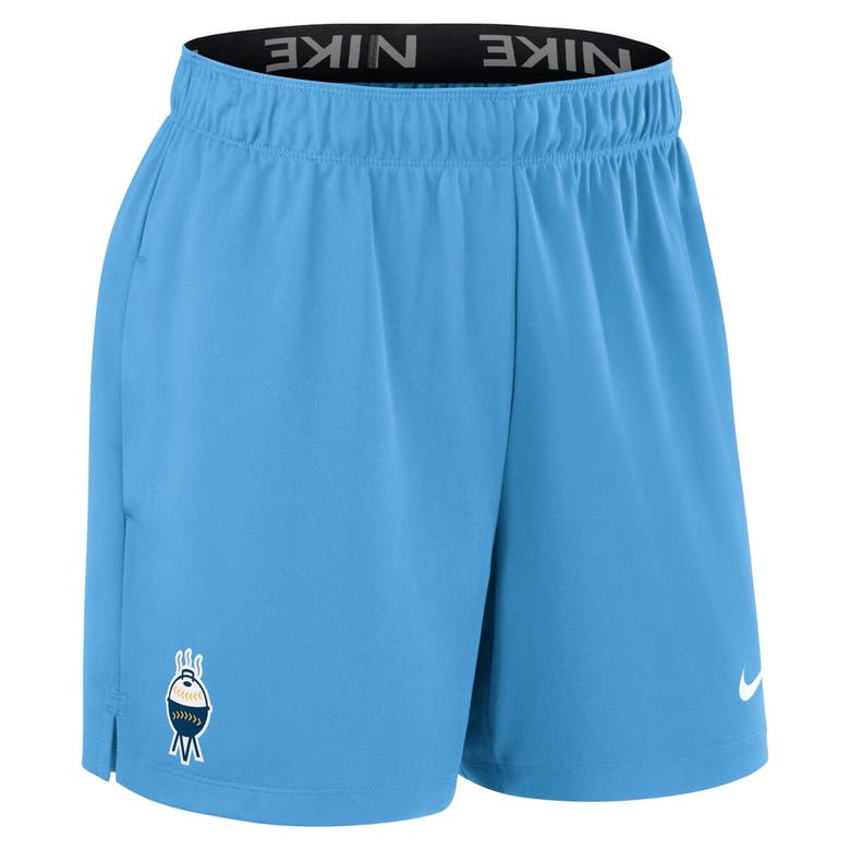Shop Nike Powder Blue Milwaukee Brewers Authentic Collection City Connect Practice Performance Shorts