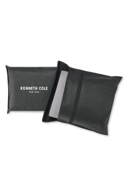 Kenneth Cole New York Chenille Lumbar Pillow Cover Bedding In Ivory/mink Brown