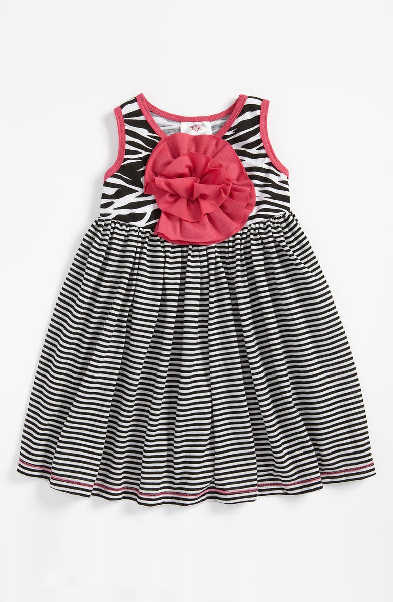 Freckles & Kitty Zebra Print Dress (Infant) | Nordstrom