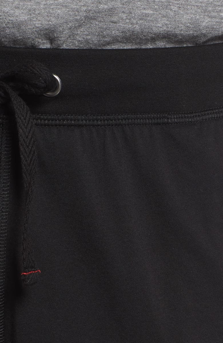 Daniel Buchler Peruvian Pima Cotton Shorts, Alternate, color, Black