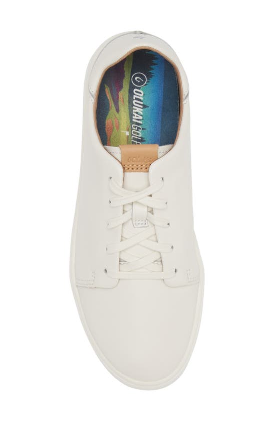 Shop Olukai Wailea Waterproof Spikeless Golf Shoe In White/ White