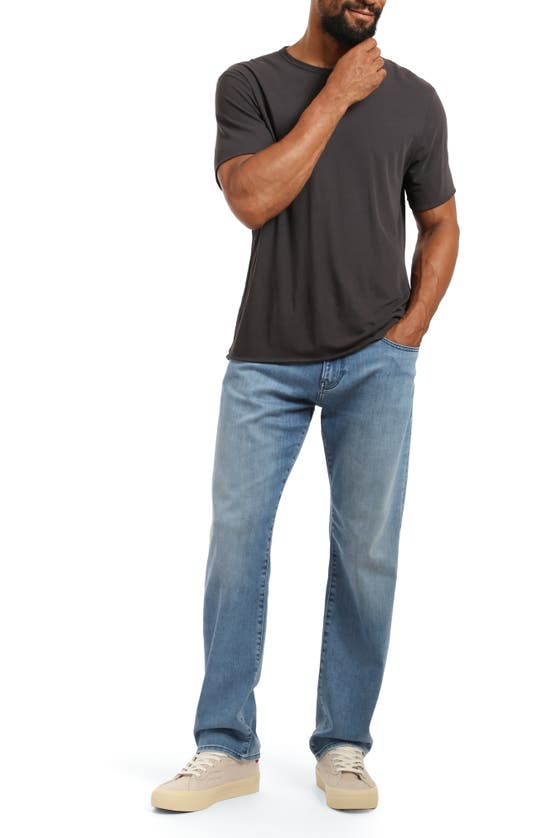 Mavi Jeans Zach Straight Leg Jeans In Light Tonal Brushed Super