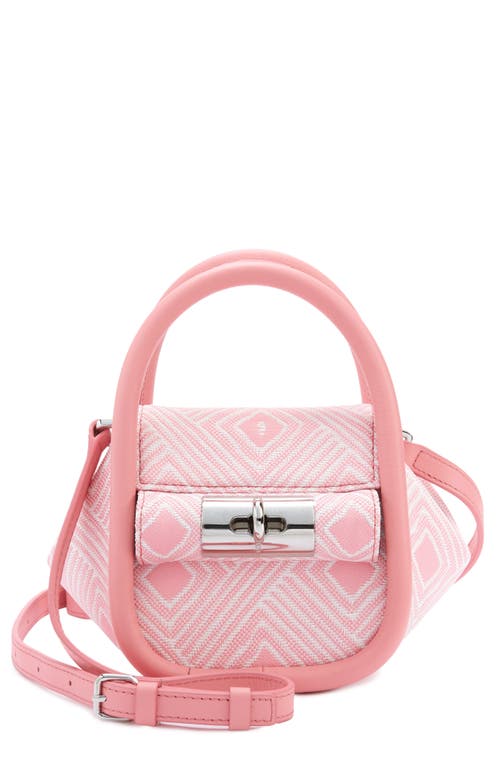 gu-de Mini Love Leather Top Handle Bag in Sorbet Pink