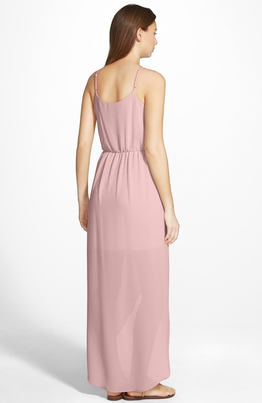 tulip hem maxi dress