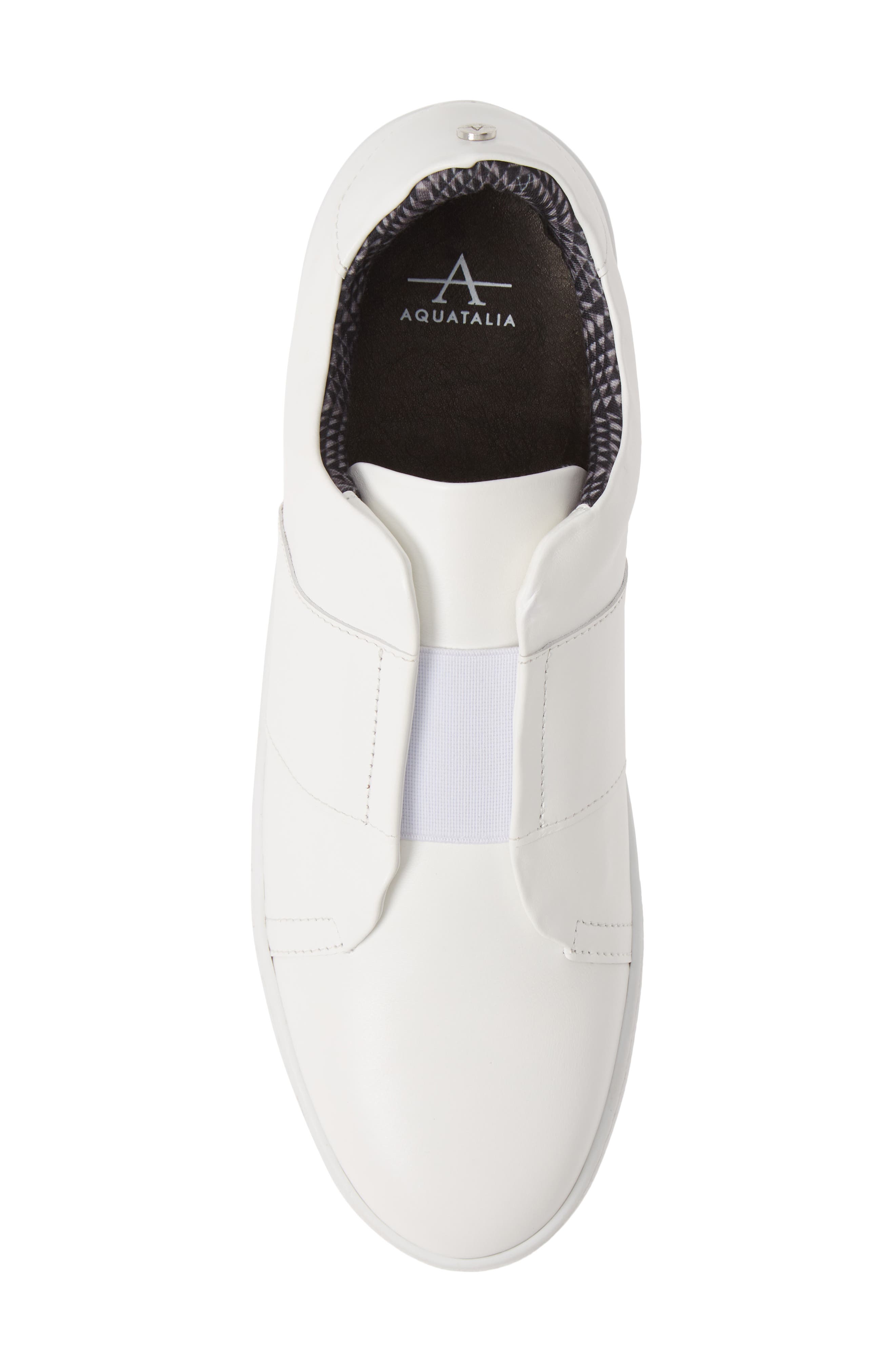 aquatalia slip on sneakers