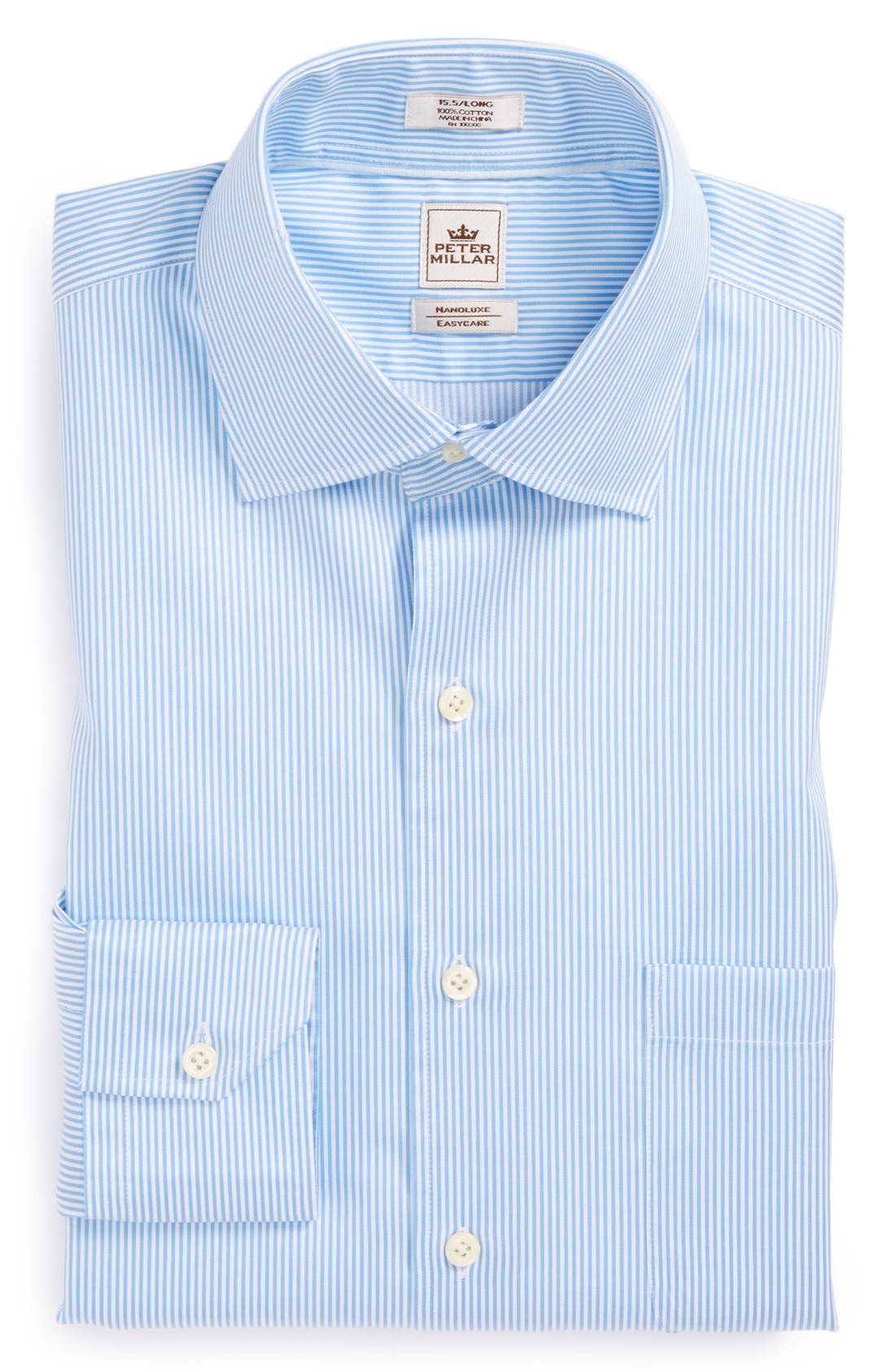 Peter Millar 'Nanoluxe' Regular Fit Stripe Dress Shirt Nordstrom