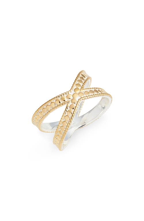 Classic Crossover Ring in Gold