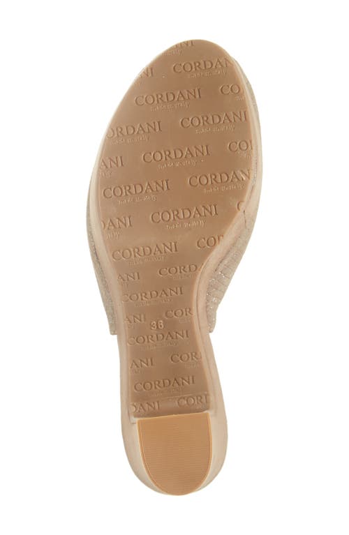 Cordani Torrie Platform Slingback Pump In Champagne/fango