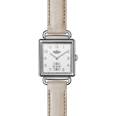 Shinola Cass Leather Strap Watch, 2m