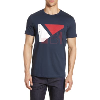 Boss Regular Fit Graphic T-Shirt, Blue