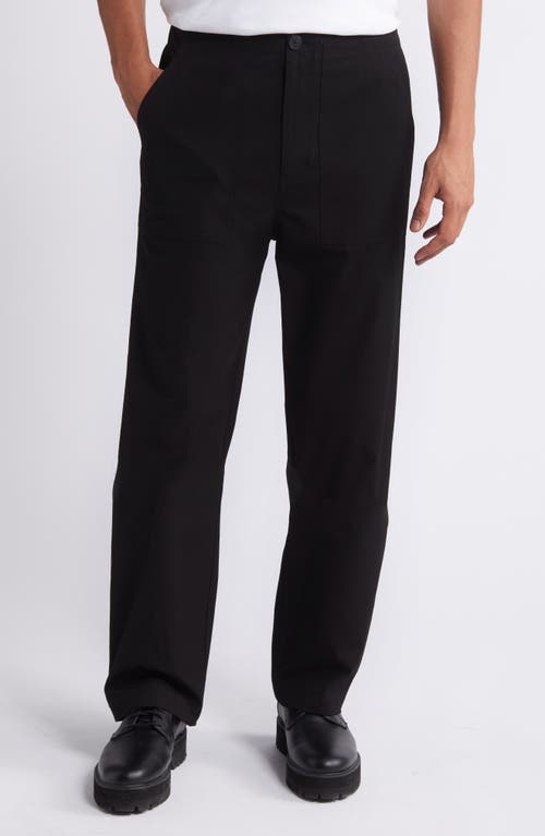 Shop Frame Patch Cotton Traveler Chino Pants In Black