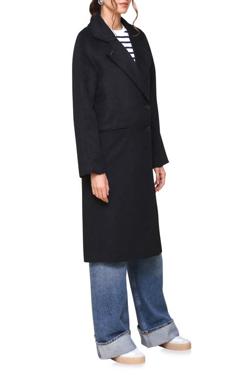 Shop Avec Les Filles Walker Raglan Coat In Black