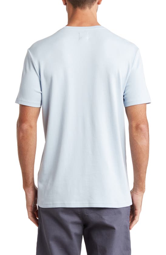14th & Union Short Sleeve Interlock T-shirt In Blue Skyway
