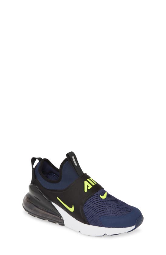 Nike Kids' Air Max Extreme Sneaker In Midnight Navy/ Lemon/ Black