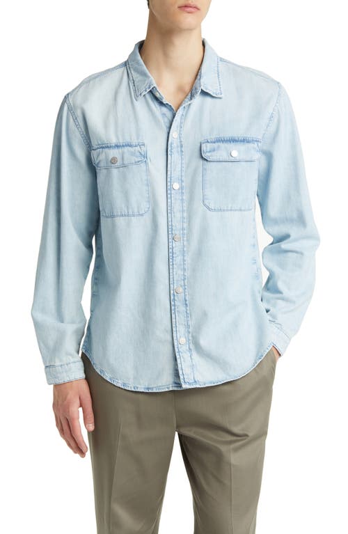 FRAME Denim Button-Up Shirt in Sunbleached at Nordstrom, Size Small