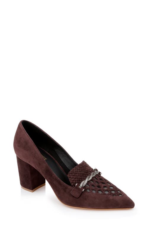 Shop L Agence L'agence Eleonore Pump In Chocolate Suede