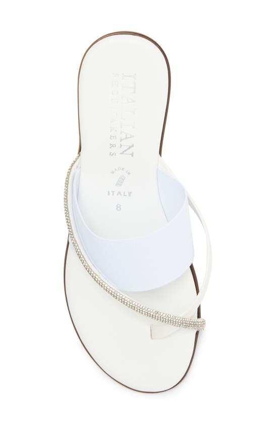 Shop Italian Shoemakers Yude Slide Sandal In White