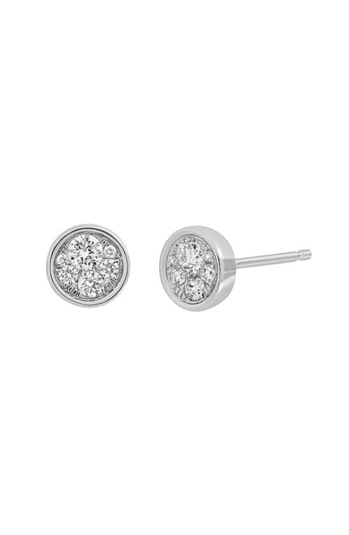 Bony Levy Mika Diamond Cluster Stud Earrings In 18k White Gold