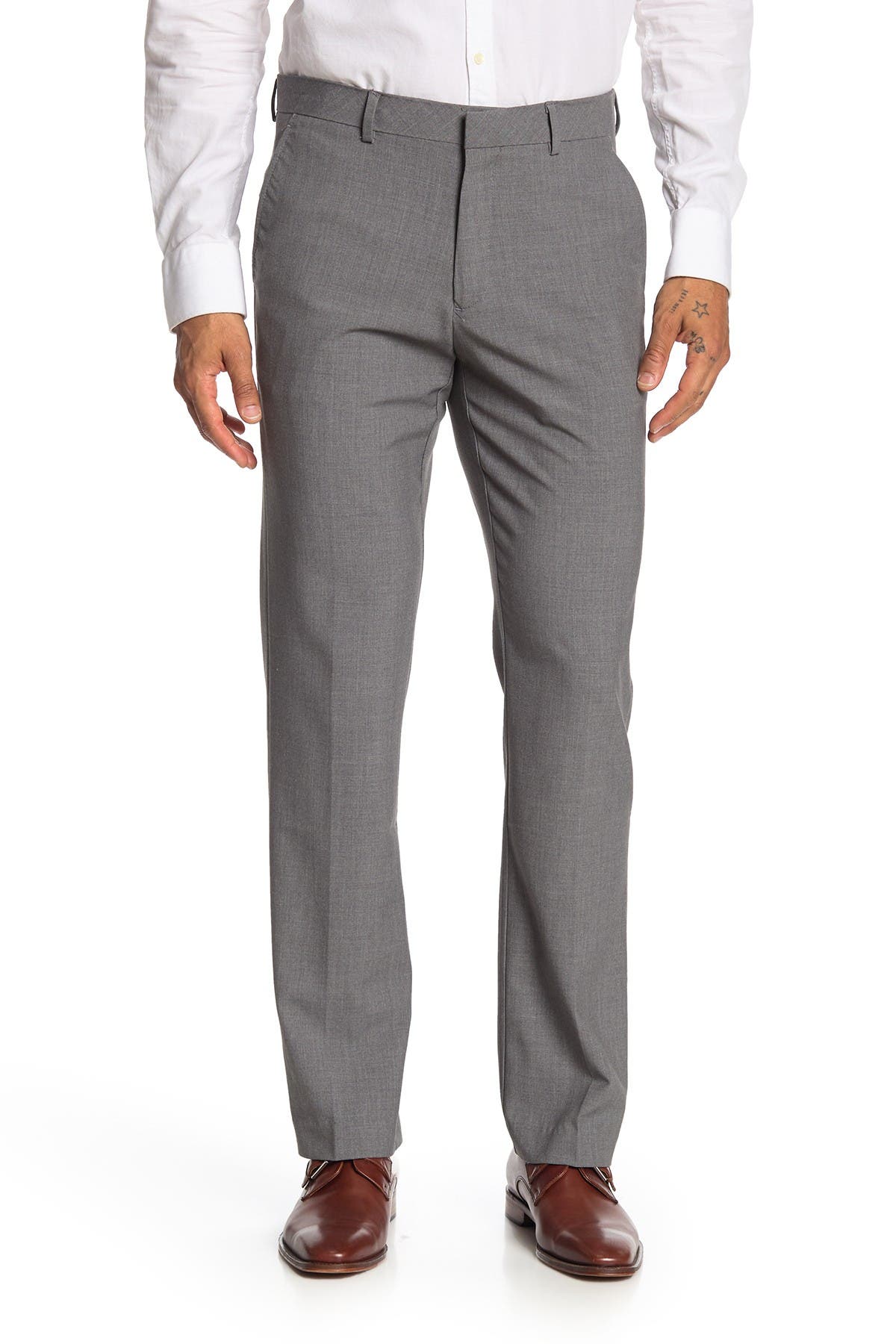 slim straight dress pants