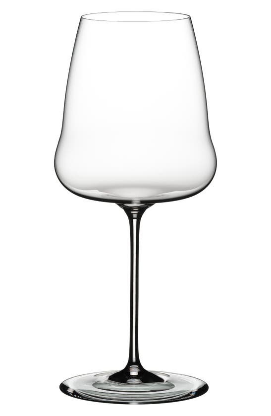 Shop Riedel Winewings Chardonnay Glass In Clear