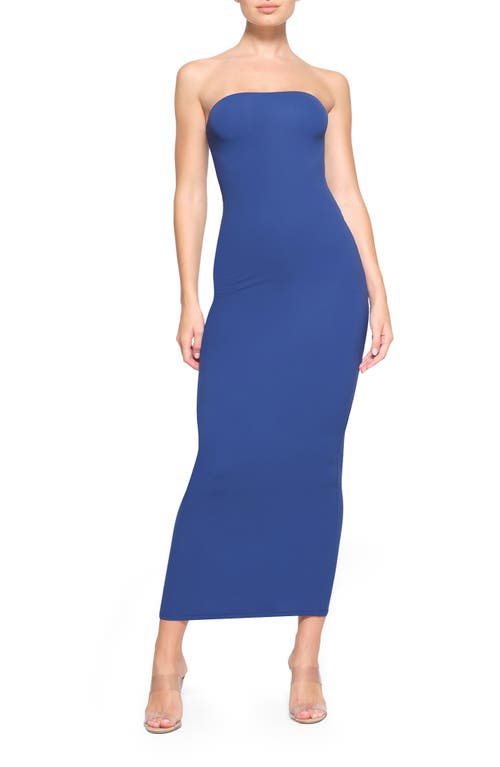Fits Everybody Strapless Body-Con Dress in Sapphire