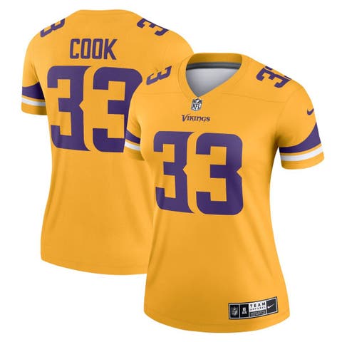 Men's Minnesota Vikings Dalvin Cook Nike Gold Inverted Legend Jersey