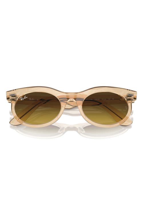 Ray Ban Ray-ban Wayfarer 53mm Oval Sunglasses In Brown Gradient