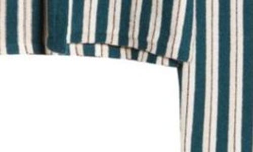 Shop Bode Hogan Stripe Wool & Cashmere Cardigan In Green Multi