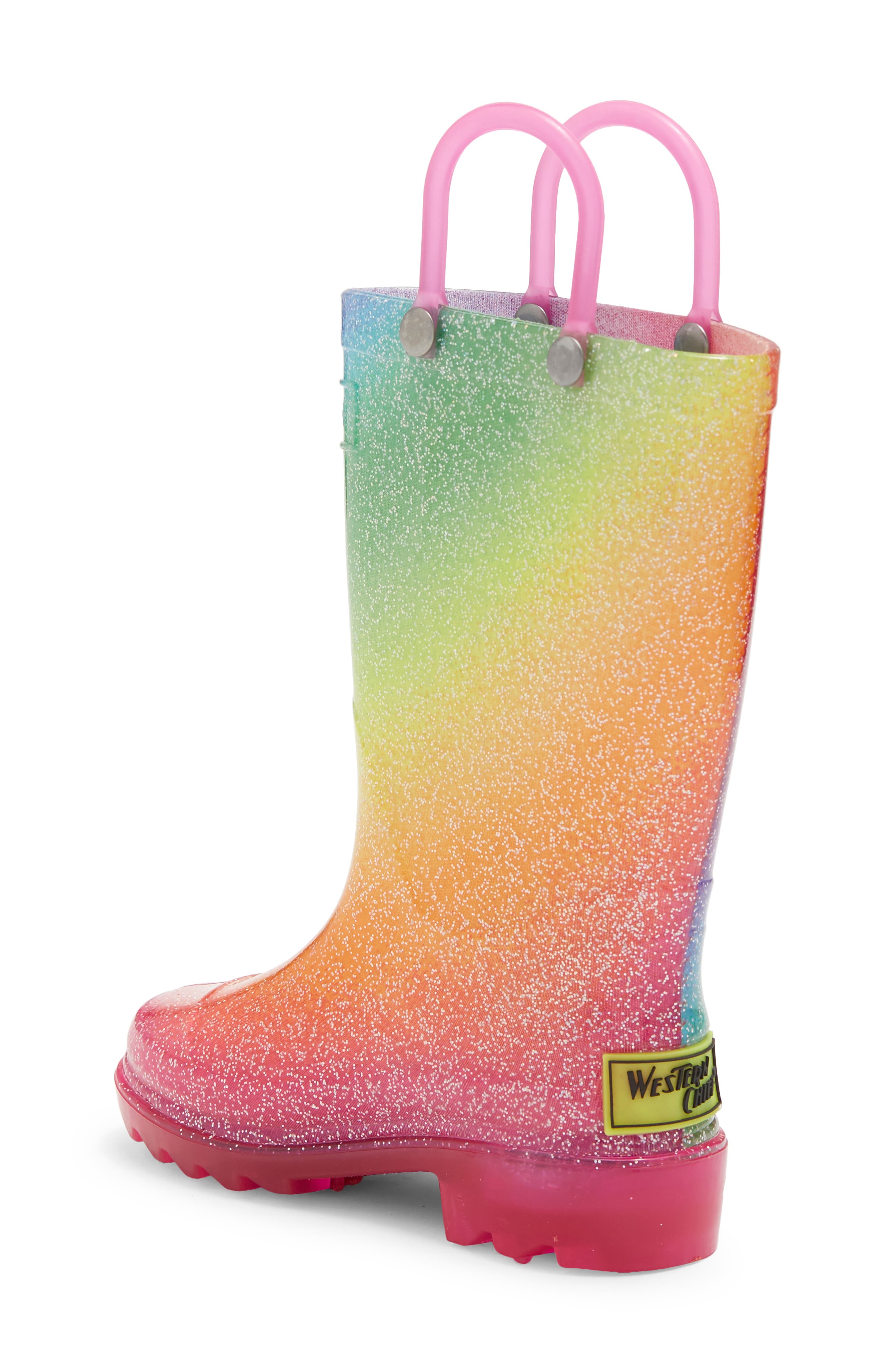 Light-Up Lug Waterproof Rain Boot 