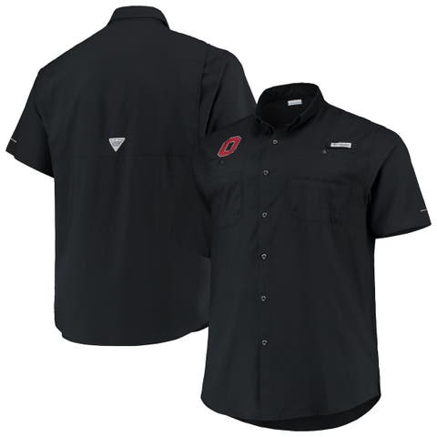 Men's Columbia Royal Atlanta Braves Cooperstown Collection Tamiami  Button-Down Omni-Shade Shirt