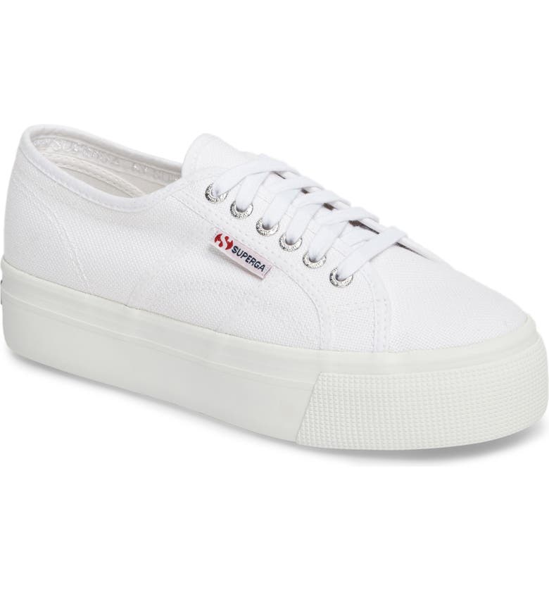 SUPERGA 'Acot Linea' Sneaker, Main, color, WHITE