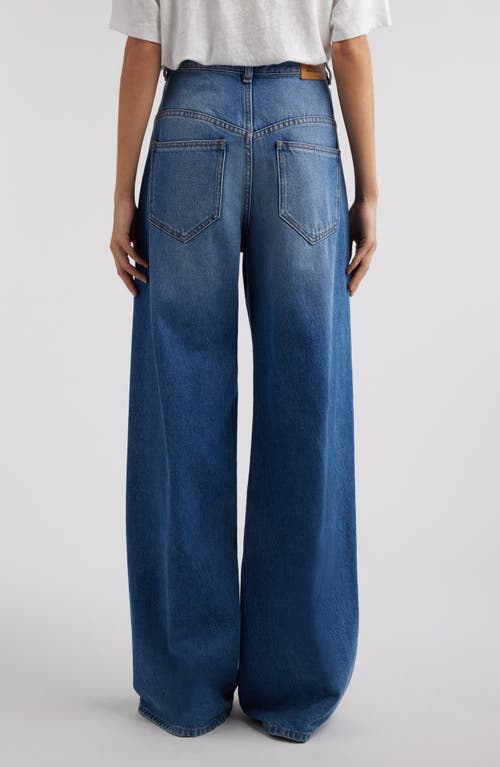 Shop Isabel Marant Lemony High Waist Wide Leg Jeans In Blue