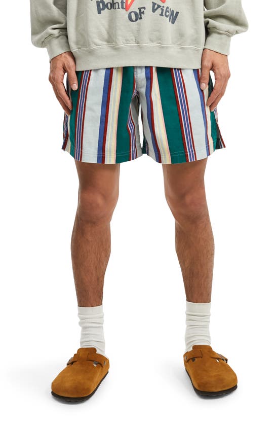 Bdg Urban Outfitters Stripe Cotton Twill Shorts In Multi
