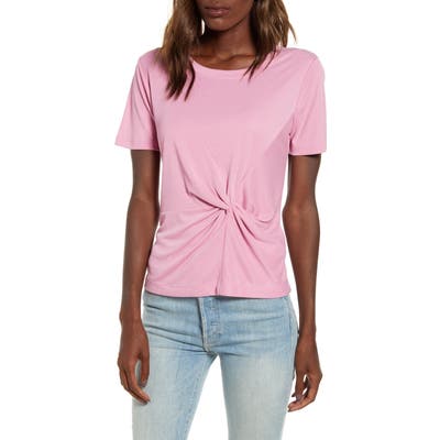 Splendid Knot Detail Tee, Pink