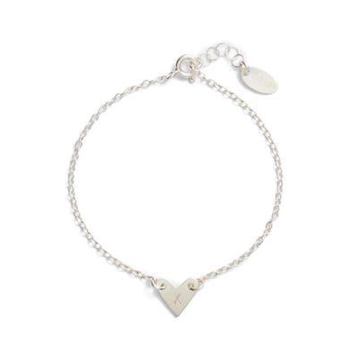 Nashelle Initial Heart Bracelet