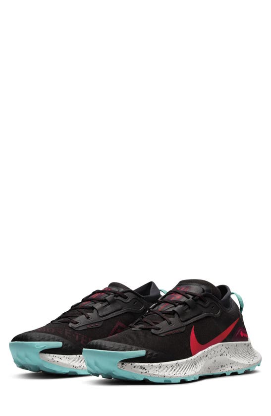 Nike Pegasus Trail 3 Gore-tex® Running Shoe In Black/ Red