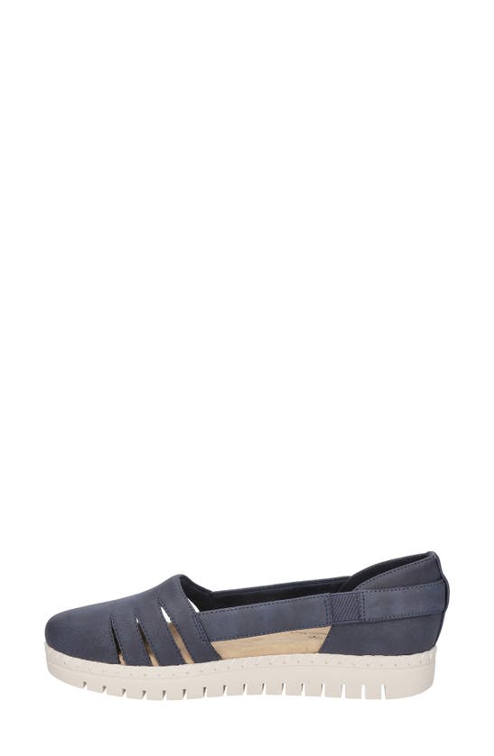 Shop Easy Street Bugsy Platform Sandal In Navy