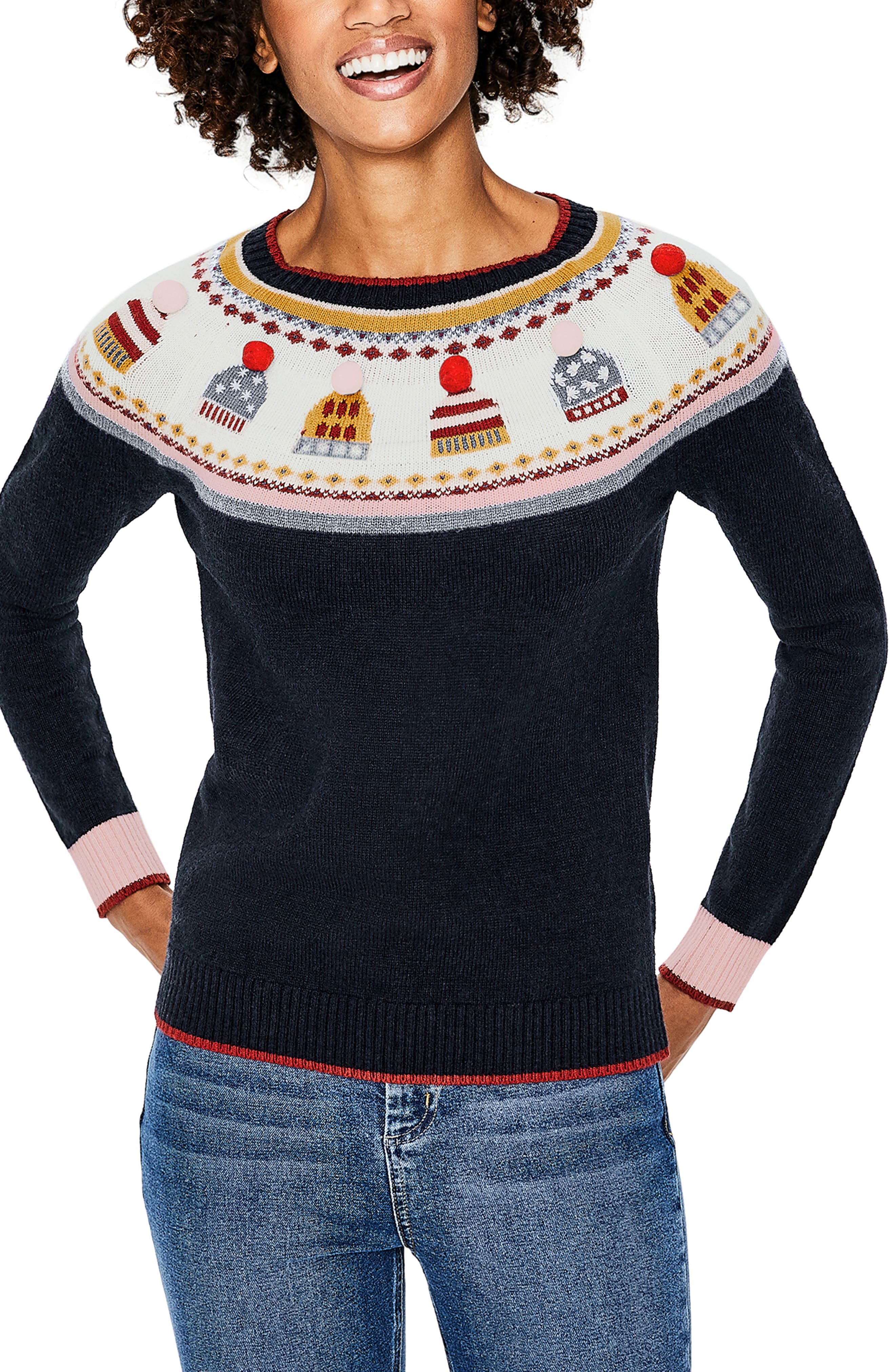 fair isle holiday sweater