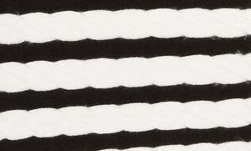 Shop By Design Tinsley Stripe Cardigan In Black/gardenia