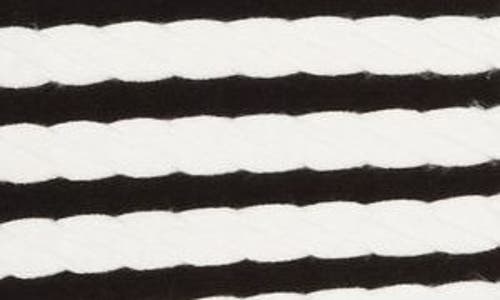 By Design Tinsley Stripe Cardigan In Black/gardenia