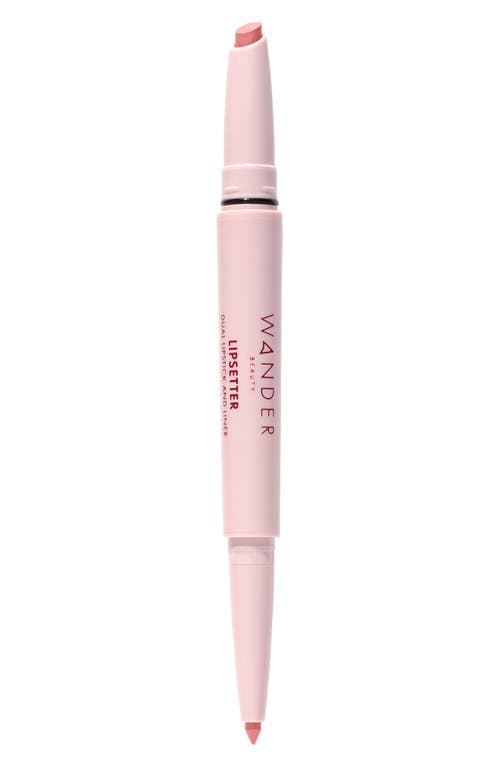 Wander Beauty Lipsetter Dual Lipstick & Liner In Bohemian Blush