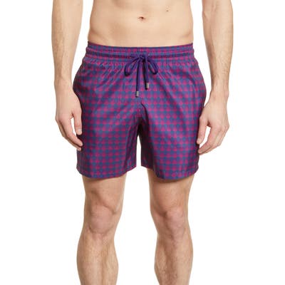 Vilebrequin Perspective Fishes Swim Trunks, Purple