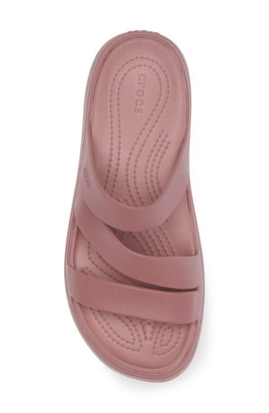 Shop Crocs Getaway Strappy Slide Sandal In Cassis